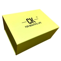 Foldable rigid gift box with matt lamination and foil gold hot stamping logo