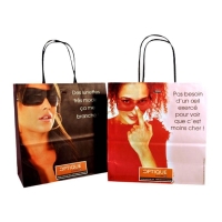 Colorful printing kraft paper bag shopping bag gift bags with paper string handles