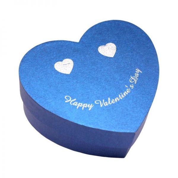 Heart shape gift boxes with hot stamping logo custom