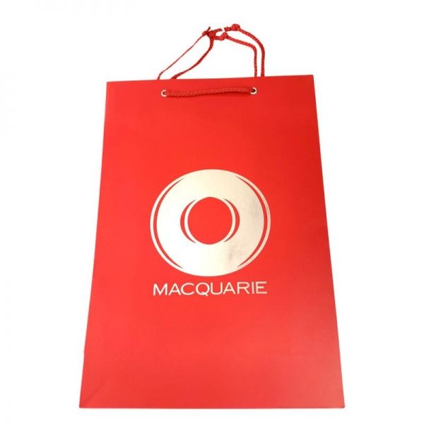 Elegant paper bags with hot stamping logo