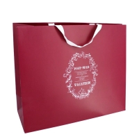 Extra large paper bag fashion packaging bag sturdy paper bag with white woven tape handles