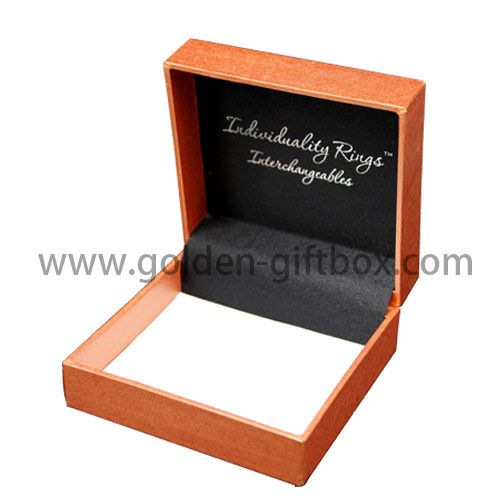 Jewelry Gift Box Hinged Gold Cardboard Metallic Silver Designs 6"x 4" _156-05 