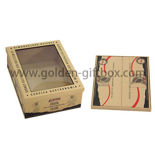 Foldable display box with Pvc window /cardboard display gift boxes with clear window