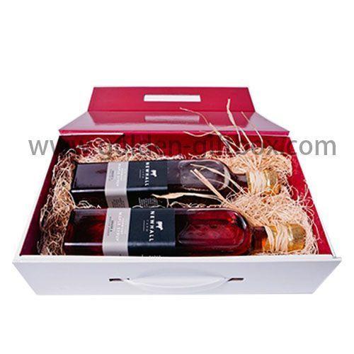 Popular best selling cardboard printed folding wine paper gift boxes