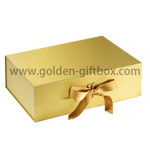 2017 popular luxury gold foldable gift box/skin care set packaging box/jewelry box