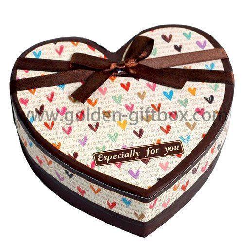 2017 Newly fashion ribbon bow heart giftbox