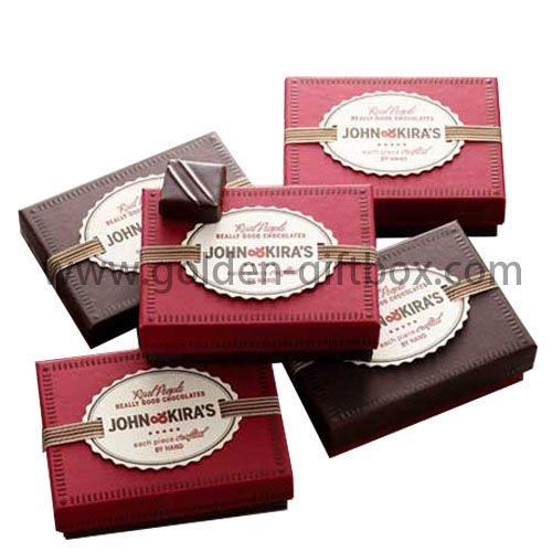 John & Kira's Chocolates packging box