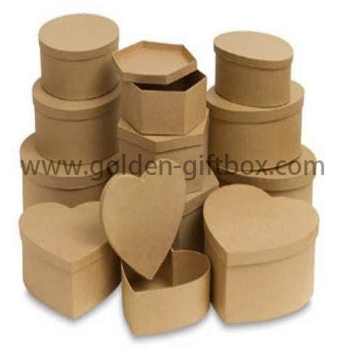 Custom Design Printed Packaging Corrugated Paper round/hear Box for Mailing or Shipping