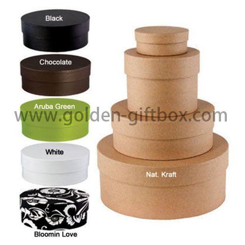 Custom colorful round flower gift box elegant full color package box