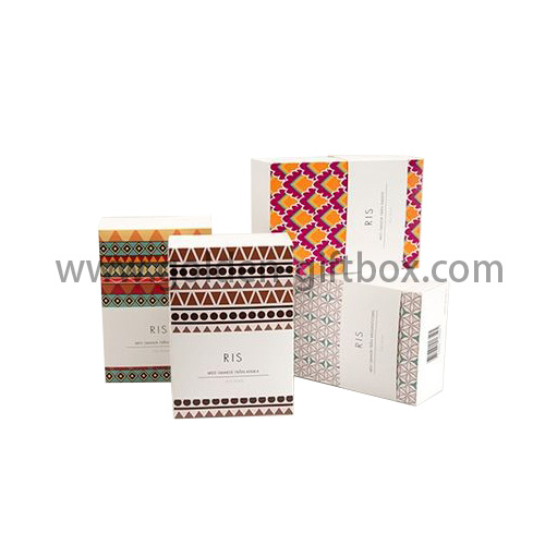 Drawer box for gifts & premium with colourful pattern designs