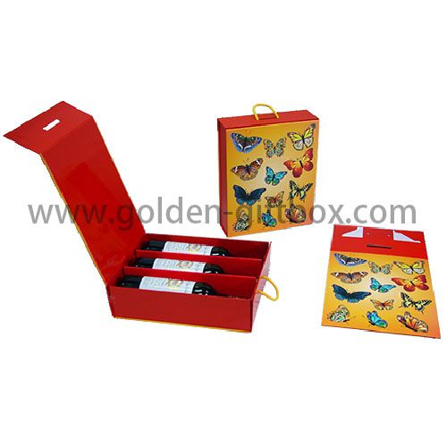 foldable box and PP string handle