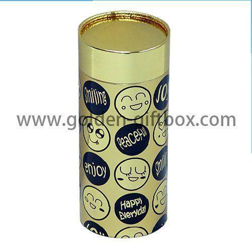 Elegant cylindrical cardboard boxes packing