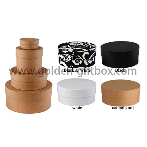 Custom colorful round flower gift box elegant full color package box